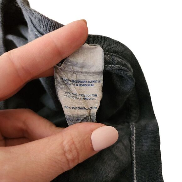 Vintage Y2K Skeleton Heavy Metal Guitar TShirt Mens Size 3XL Gray Tie Dye - Picture 5 of 6